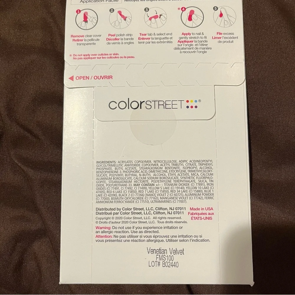Color Street Nail Strips Venetian Velvet